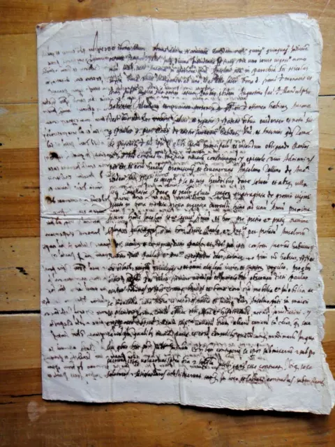 1558-MANOSCRITTO in lingua latina+