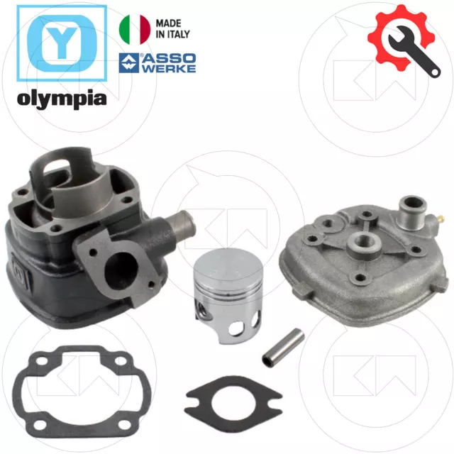 Kit Gruppo Termico Olympia Ø47 Pistone Asso Werke Yamaha Aerox Euro 2 50 2T 2003