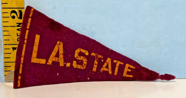 Vintage Louisiana State College Miniature Felt Pennant