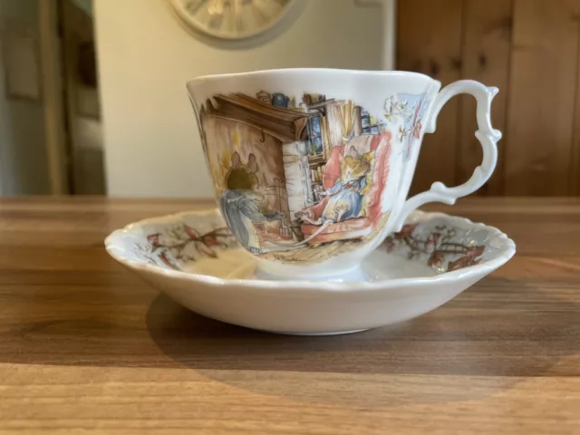 Brambly Hedge Winter cup and saucer - Royal Doulton - 1st quality