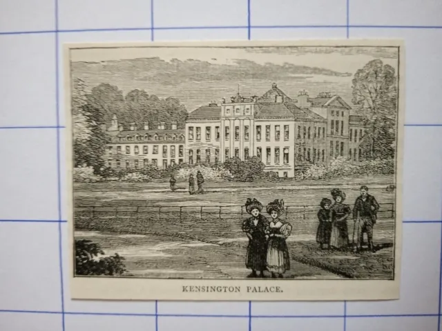 Kensington palace England illustration 1891
