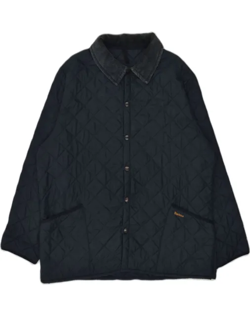 BARBOUR MENS QUILTED Jacket UK 44 2XL Navy Blue Nylon AG09 £54.14 ...