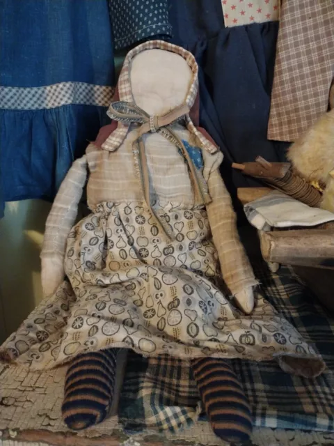 Primitive Hand Made Cloth Doll