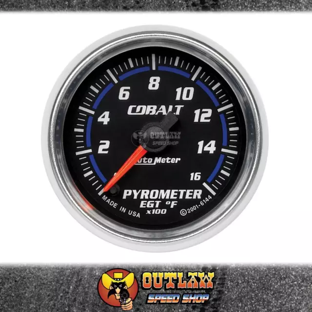 Autometer Pyrometer Gauge Electric 2-1/16" 0-1600°F - Au6144