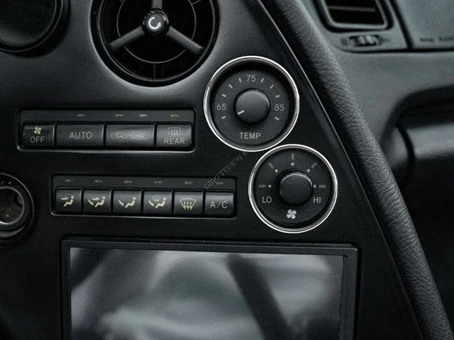 FOR TOYOTA SUPRA MK4 93-02 Heater Surrounds A/C Control Rings Polished ...
