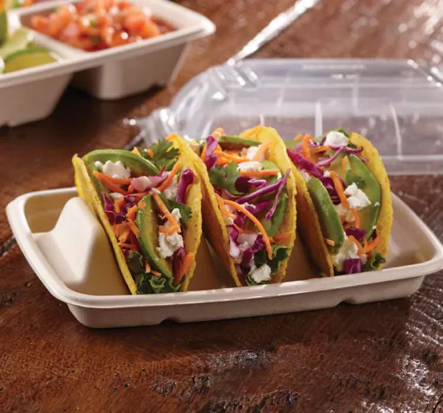 Taco holder compostable Tray 300 pcs