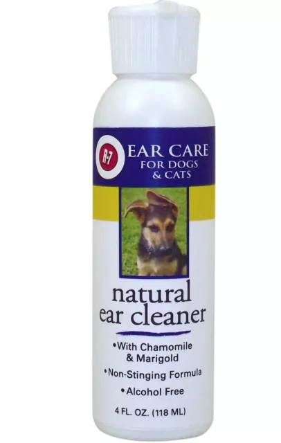 Miracle Cuidado Todos Natural Limpiador de Oídos Perros Y Gatos 118ml Orgánico