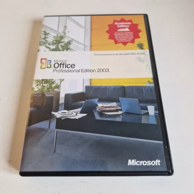 Microsoft Office Professional Edition 2003 edizione accademica con codice Product Key