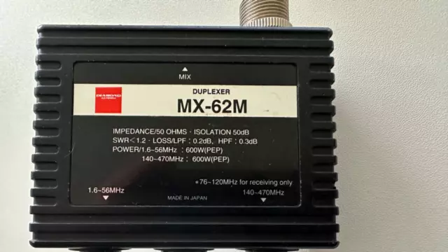 Diamond MX-62M Duplexer