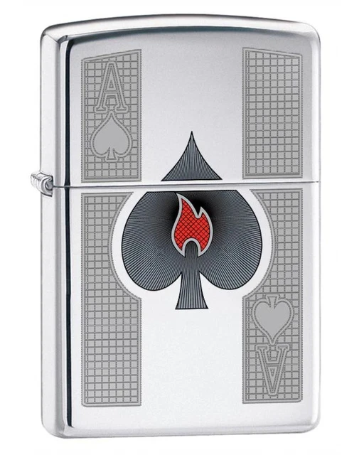 Accendino Antivento Zippo 22A028 Uomo Metal Argento