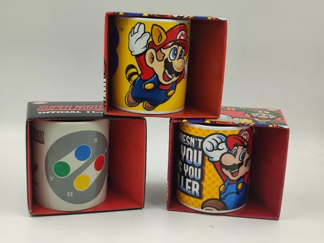 Super Mario / Super Nintendo 315ml Tasse Becher Mug für Kaffee Tee Retro
