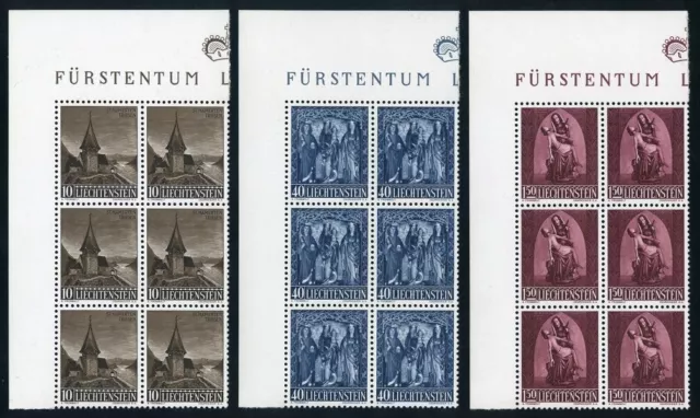 Liechtenstein FL 1957 - Mi 362-364 ** / MNH / Pfr. 6er-Block (3) - WEIHNACHTEN