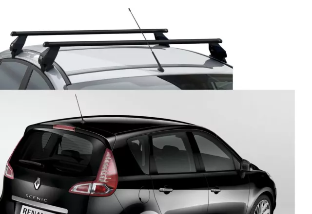 Barre Portatutto Acciaio per Renault Scenic x-Mod No Rails anno 2011 Omologate