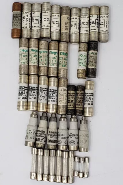 41x Legrand Lindner Ferraz Shawmut Assurance 13002 13304 0,5A 2A 4A 10A 16A