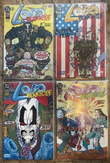 Lobo: Infanticide Comic Lot COMPLETE; Keith Giffen, Alan Grant, DC COMICS Mature