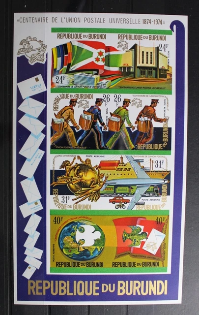 Burundi Block 80B mit 1077-1084 postfrisch #RY588