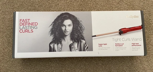 BABYLISS 2385U TIGHT Curls Hair Curling Wand Ceramic Slim 10mm