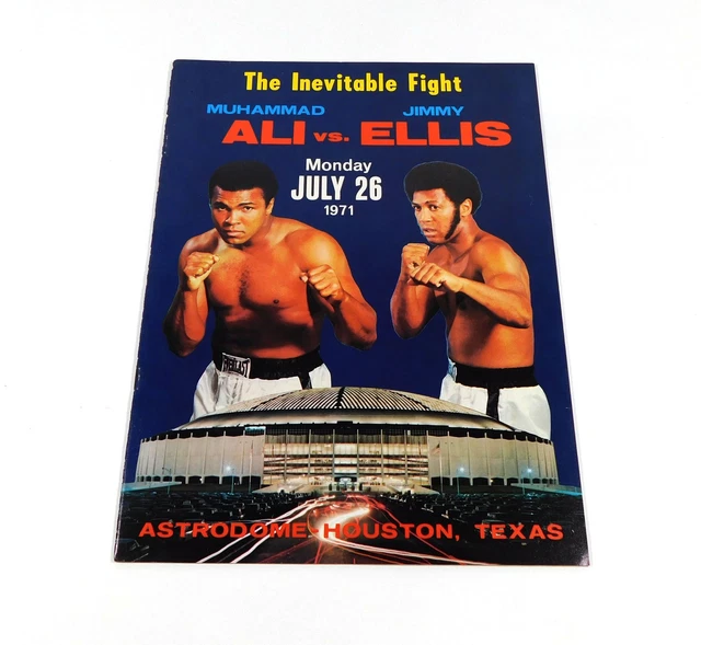 PROGRAMMA DI PUGILATO Pesante Muhammad Ali Vs Jimmy Ellis 26-07-71 EUR ...