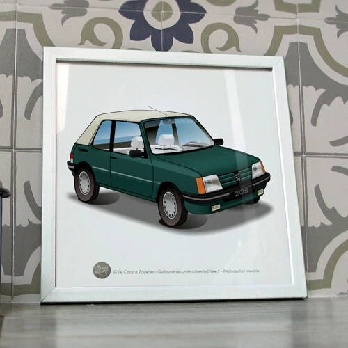 Peugeot 205 Cabriolet "Roland Garros" Vert Métallisé - SAI / PCX87 6329
