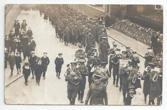 WW1 Wilts Wiltshire Regiment Band Parade RP PC