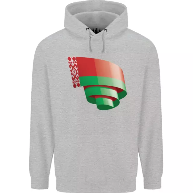 Curled Belarus Flag Belarusian Day Football Mens 80% Cotton Hoodie