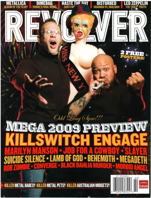 Revolver Magazine February 2009 Killswitch Engage Megadeth Metallica Slayer