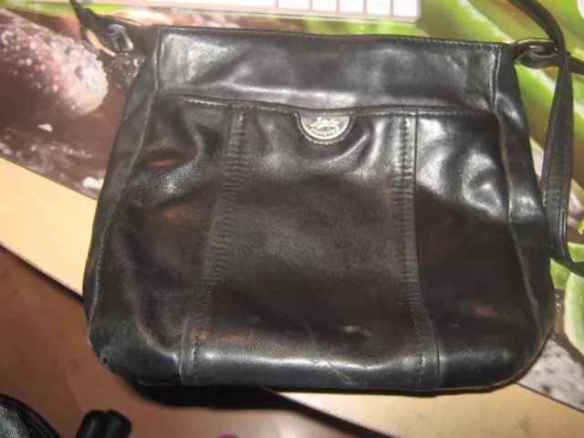 SAC CUIR NOIR Francinel Comme Neuf Noir Porte Epaule Qualite Sup