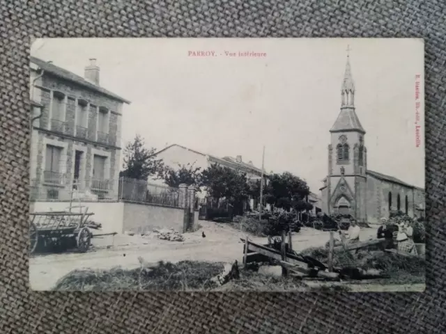 Cpa Parroy Vue Intérieure