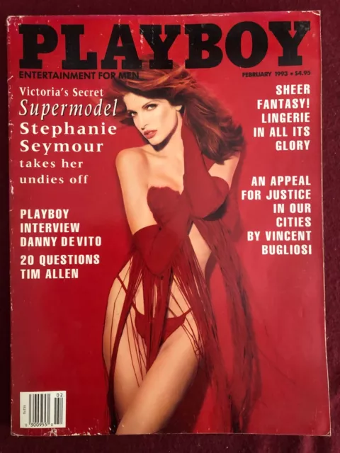 US Playboy February Februar 1993/2, Stephanie Seymour, Danny DeVito (Interview)