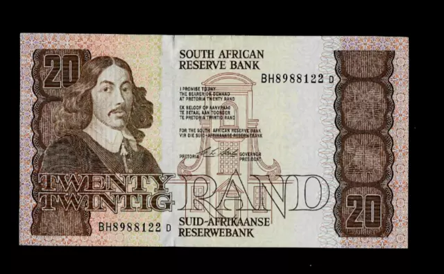 South  Africa ( 1 ) Bank Note  20 Rand Nd ( 1990-93)  P  121 E Extra Fine