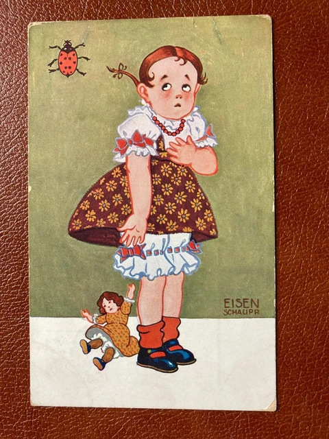 Eisen Schaupr - Bambina con bambola e coccinella