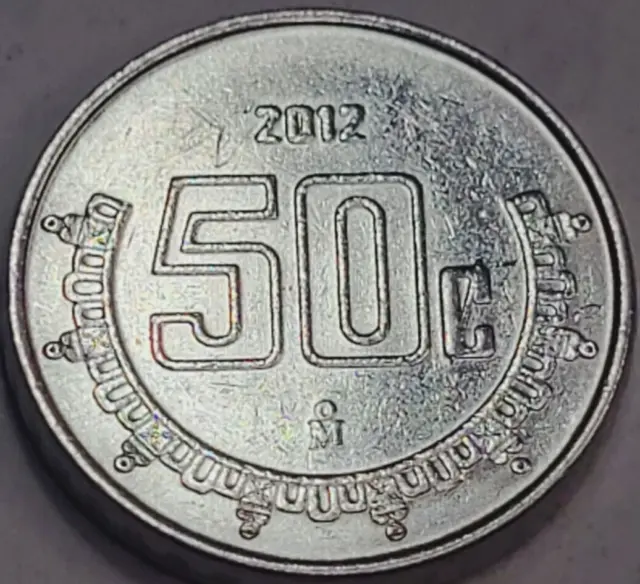 2012 Mexico 50 Centavos KM# 936 US SELLER COMBINED SHIPPING REFUND