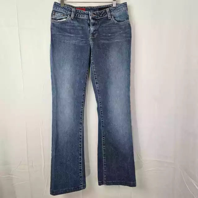 AG Adriano Goldschmied Jeans Womens 28 Blue Denim Low Rise Straight The Gemini