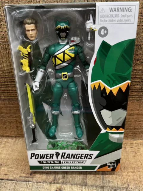 DINO CHARGE GREEN RANGER Mighty Morphin Power Rangers Lightning 6" Figure Hasbro