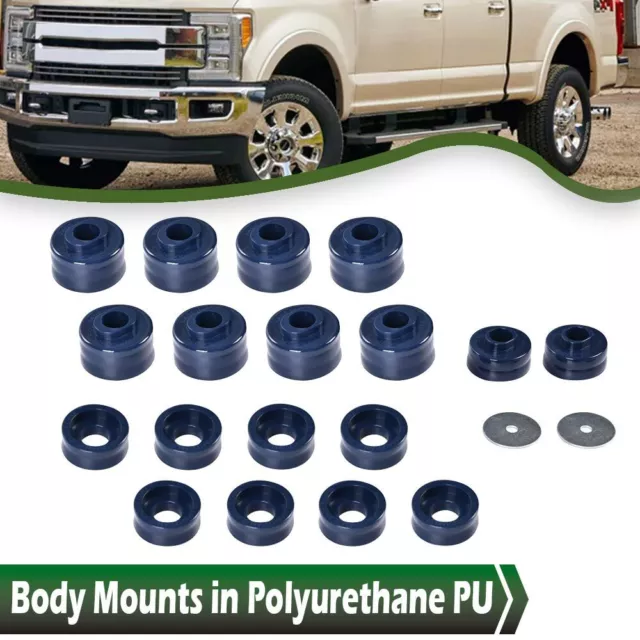 Body Cab Mount Bushing Kit KF04060BK Fit For 99-17 Ford F250 Super Duty 2WD/4WD