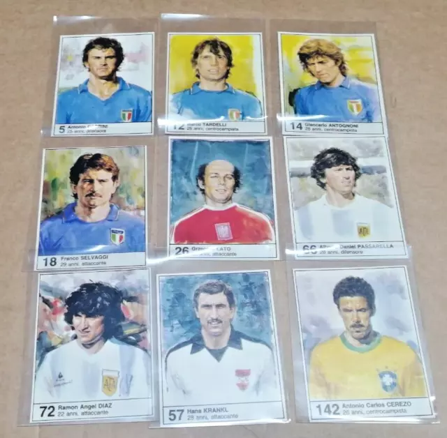 Set 29 Figurine NO PANINI IL GIORNALINO ESPANA 82 WORLD CUP MAI incollate MINT