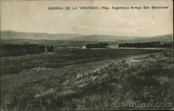 Argentina Sierra de La Ventana Arroyo San Bartolome Postcard Vintage Post Card