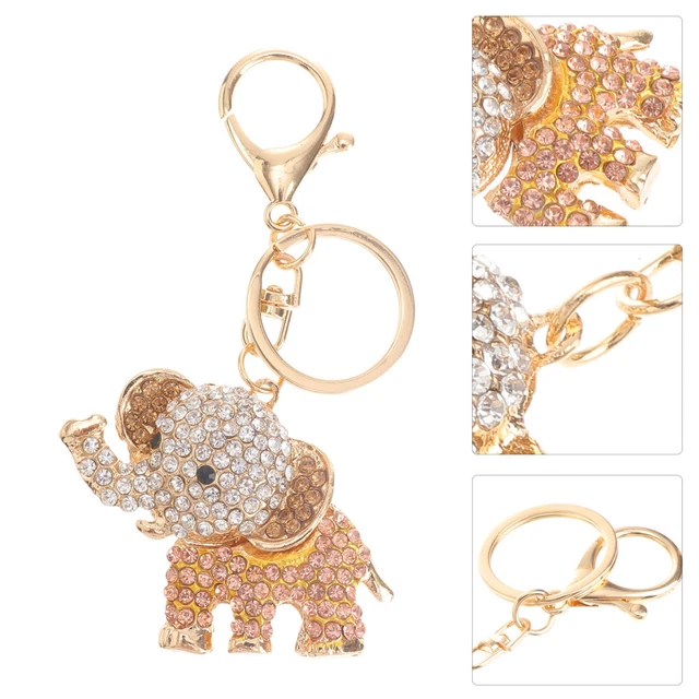 Jewelry Clasps Keyring Metal Keychain White Keychain Lady Bags 8