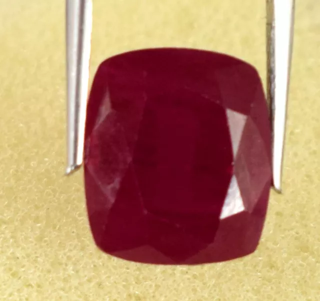 10.40 CT Naturel Coussin Rose Malaya Gemme Grenat Certifié B73443 Neuf Stock