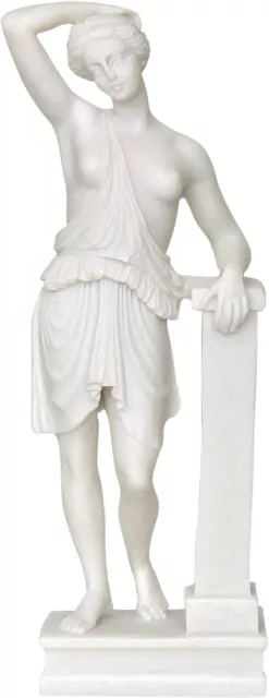 Greek / Roman Goddess Artemis / Diana Alabaster Statue Sculpture 25cm / 9.84in