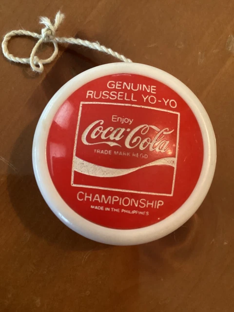 Vintage Coca-Cola Genuine Russell Championship Yo-Yo Made In Philippines * Vguc*