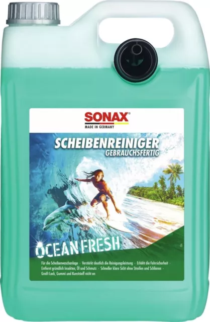 5 Liter SONAX SCHEIBENREINIGER OCEAN FRESH GEBRAUCHSFERTIG WISCHWASSER