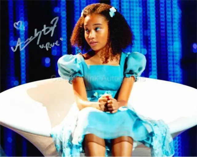 AMANDLA STENBERG as Rue - The Hunger Games GENUINE SIGNED AUTOGRAPH