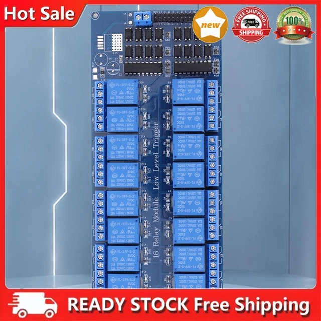 16 Channel Low Level Trigger Board 5V Wifi Relay Module for Arduino Raspberry Pi