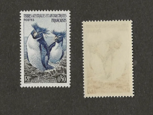 Rockhopper Penguin 1956 Stamps French Southern Antarctic #2 MNH/OG- Superb.Crisp