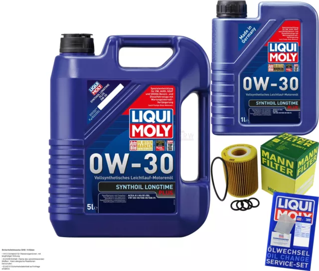 Mann-Filter Kit Cambio Aceite 6L LIQUI MOLY
