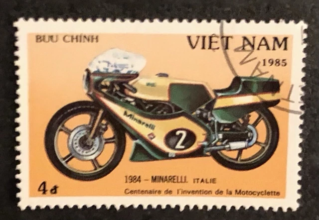 Vietnam Briefmarke Viet Nam gestempelt Motorrad Harley Davidson 1985