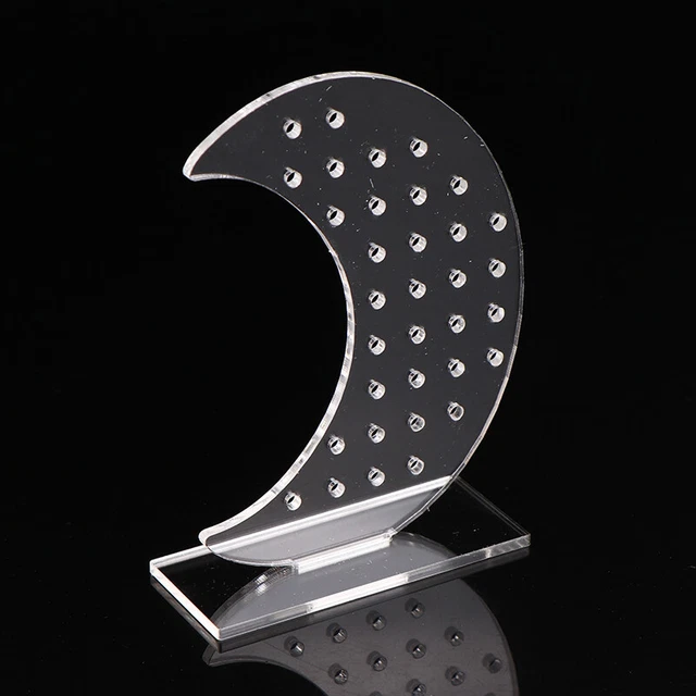 Earring Display Holder Rack Transparent Jewelry Showcase Organizer Stand