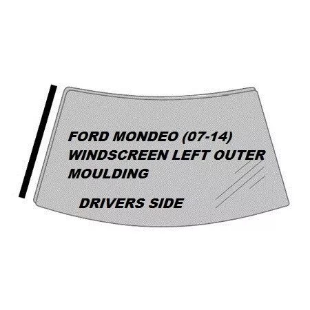 Ford Mondeo Drivers Side Windscreen Trim Black Mk4  2007 To 2015 - 1506264
