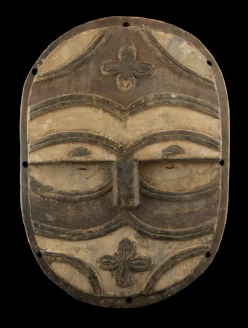 Antique Mask African Teke Tsayi 34 CM Rd Congo Ex Zaire Art Primitive 17063